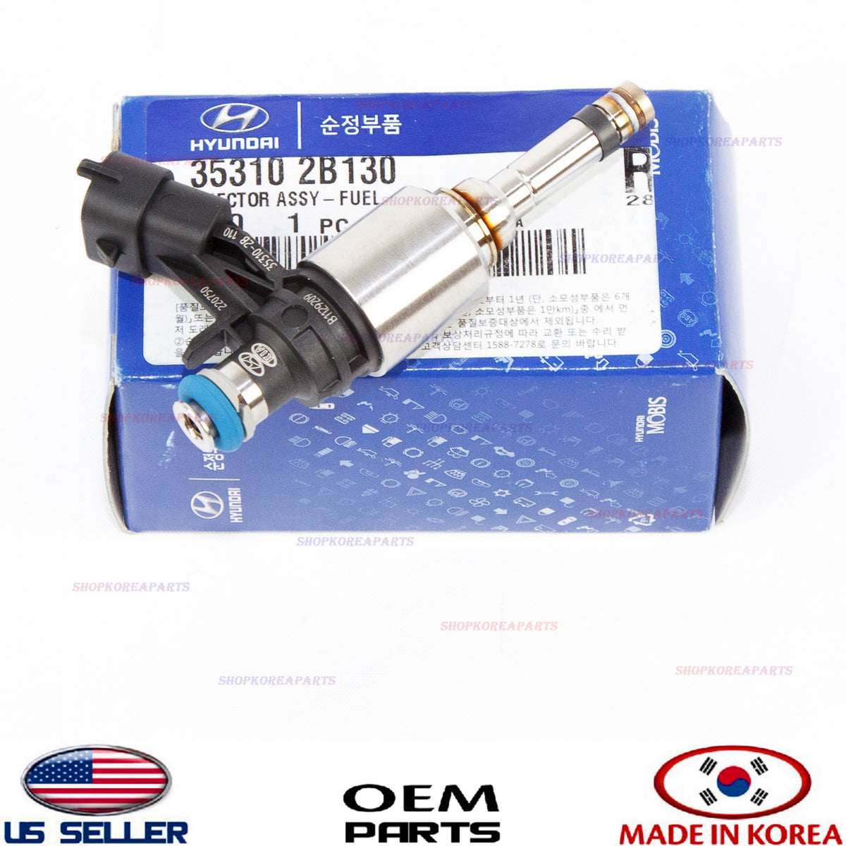Fuel Injector OEM GENUINE HYUNDAI ACCENT VELOSTER KIA RIO SOUL 1.6L 353102B130