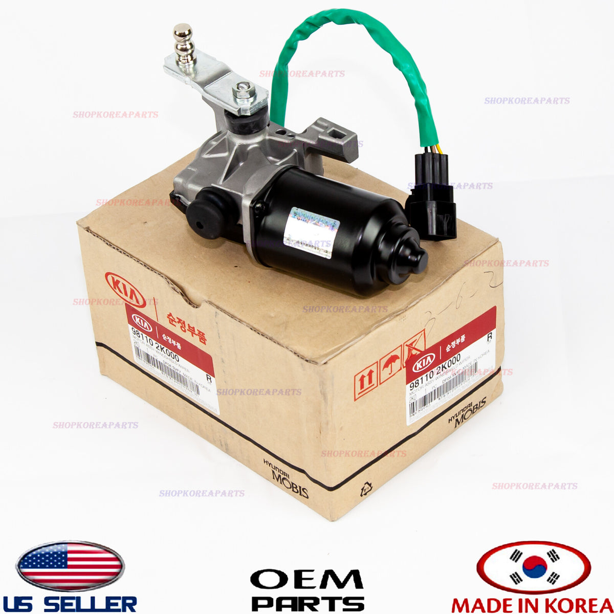 GENUINE Windshield Wiper Motor Assy Front ⭐OEM⭐ Kia Soul 2010-2013 981102K000