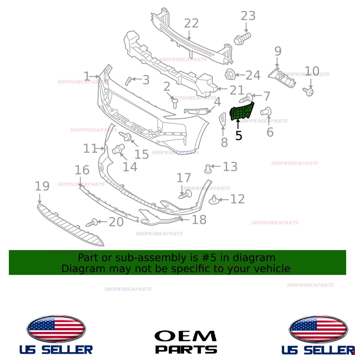 GENUINE Air Duct Front Bumper RIGHT Passenger Side 2021-2023 Hyundai Santa Fe
