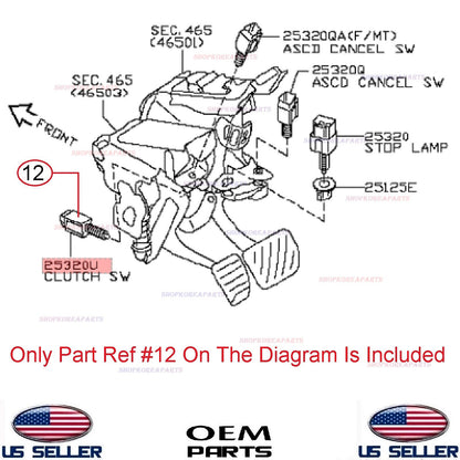GENUINE Clutch Pedal Ignition Switch ⭐OEM⭐ Nissan Infiniti *See Compatibility