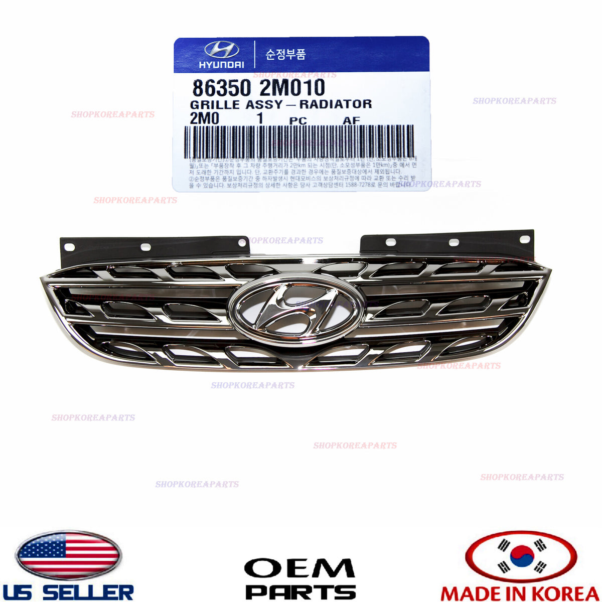 GENUINE Front Bumper Radiator Grille Chrome OEM Genesis Coupe 2010-2012