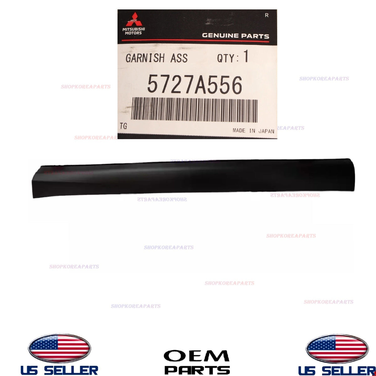 GENUINE Front Door Lower Molding LEFT Driver Side 2022-2024 Outlander 5727A555
