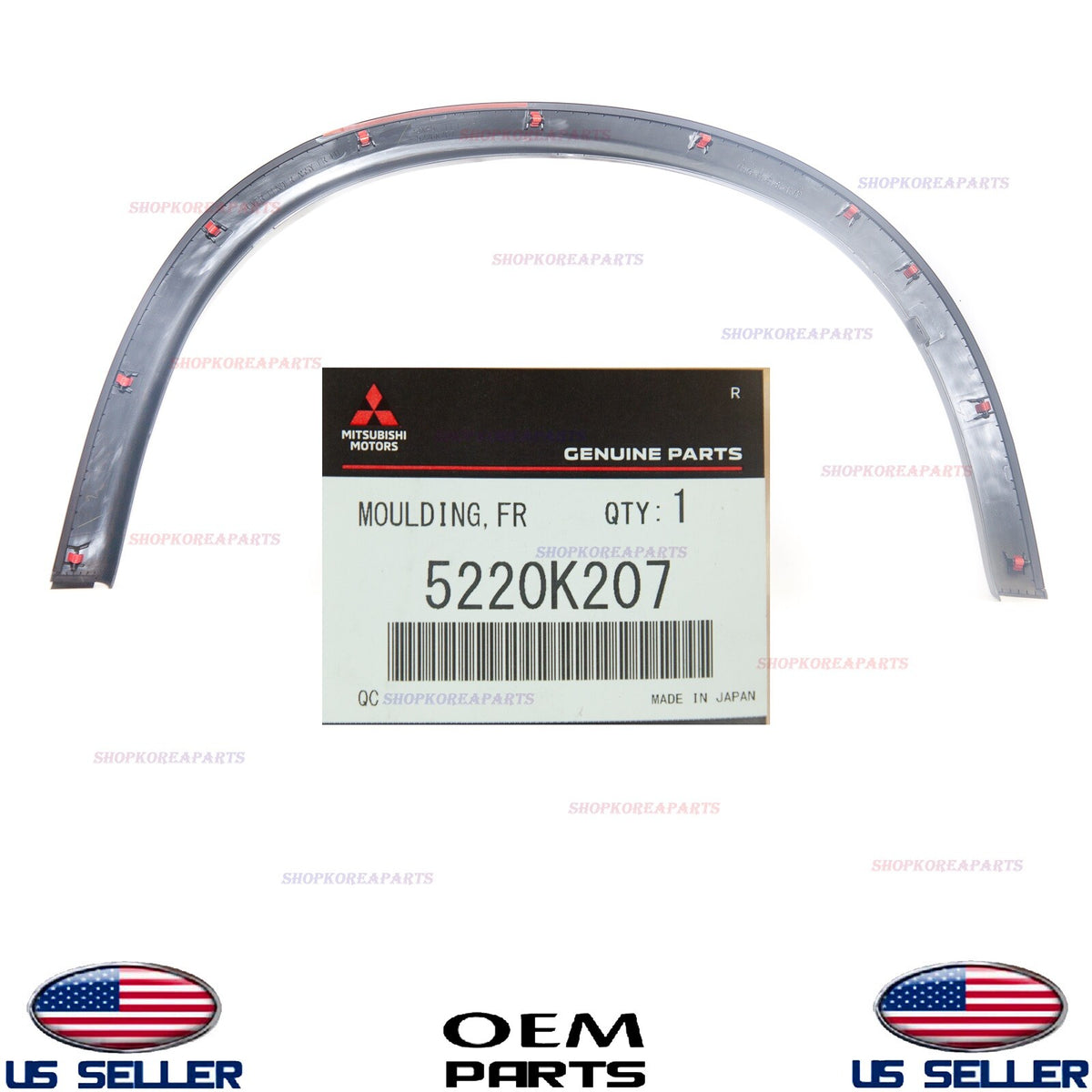 GENUINE Front Fender Wheel Molding LEFT Driver Side OEM Outlander Sport 2011-18