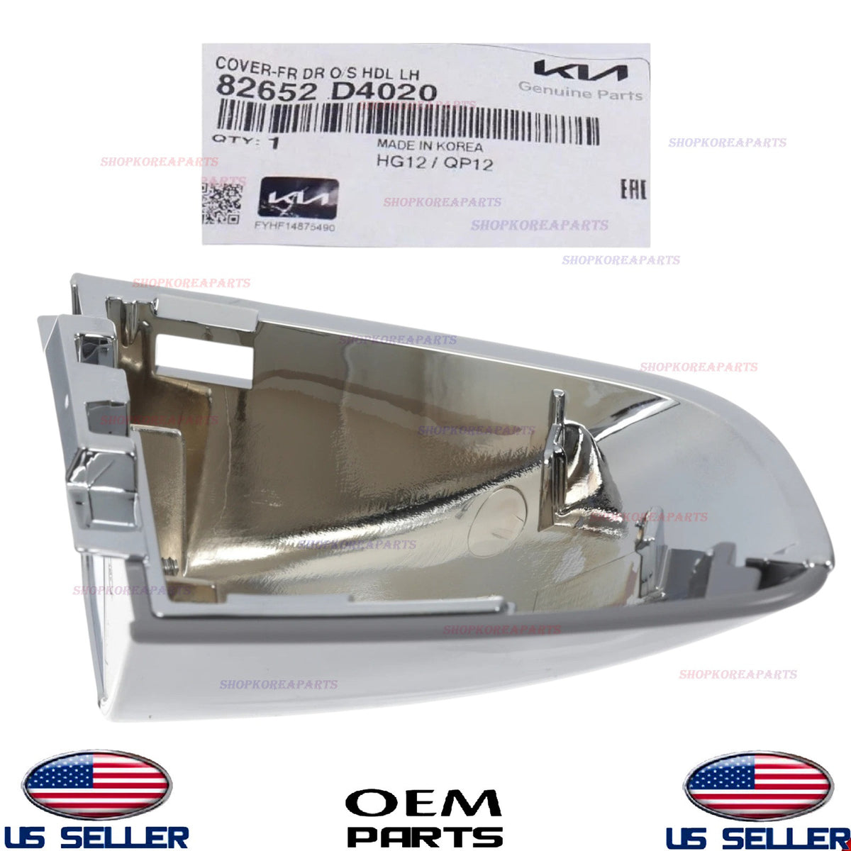 GENUINE Front LEFT Driver Side Door Outside Handle Cover 2016-2020 Kia Optima