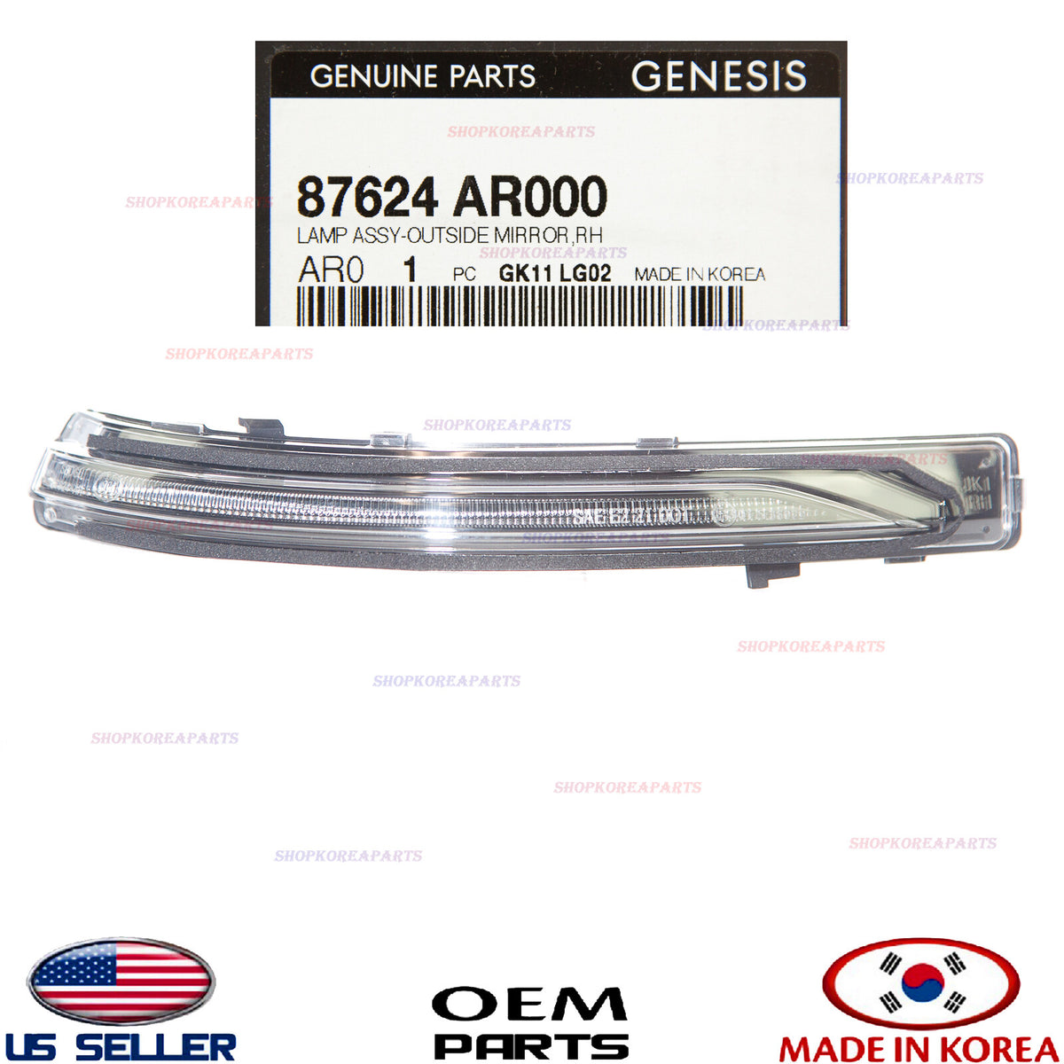 GENUINE Outside Mirror Turn Signal Lamp RIGHT Passenger Side⭐ GENESIS GV70 22-26