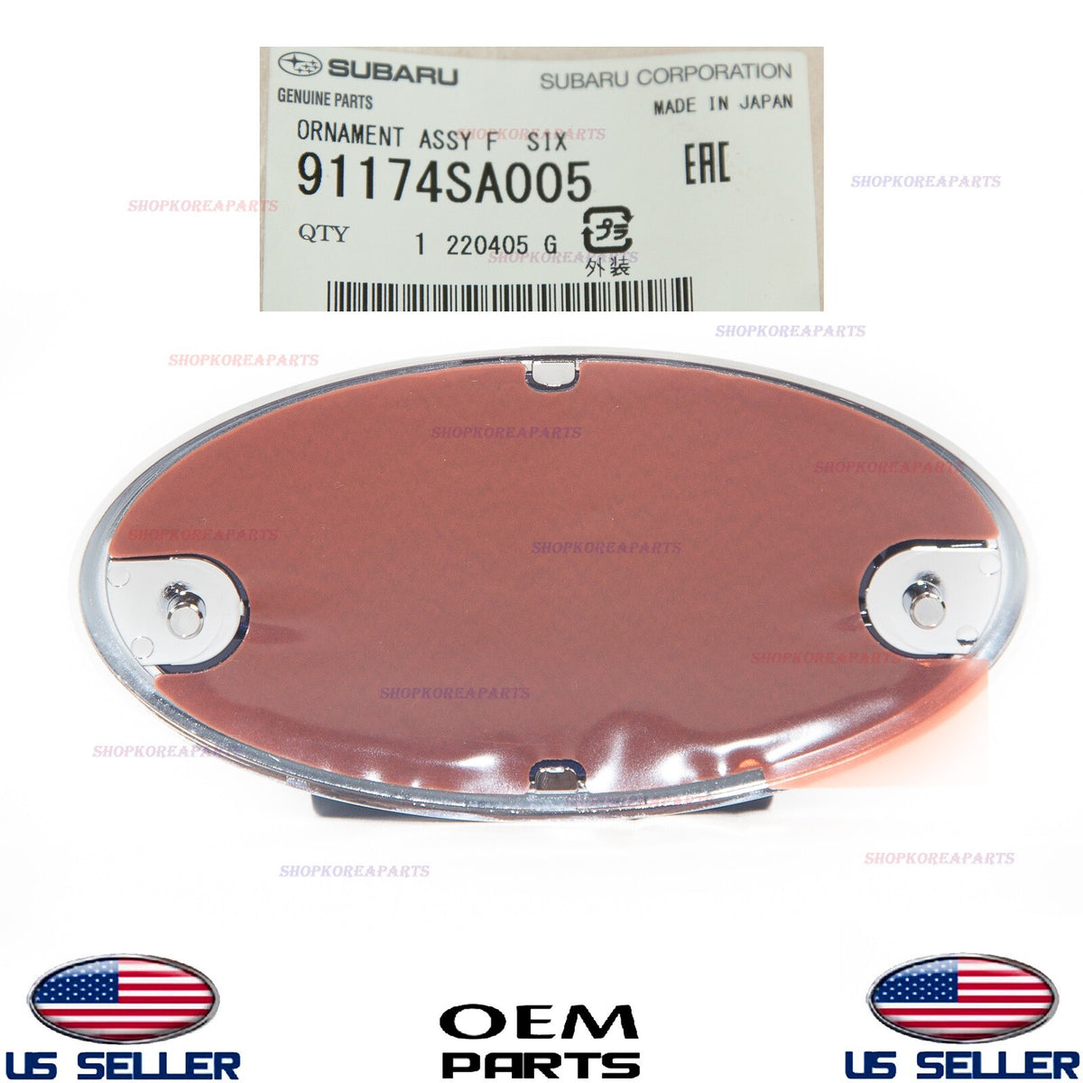 GENUINE OEM Rear Emblem Badge Logo Subaru *See Compatibility 91174-SA005