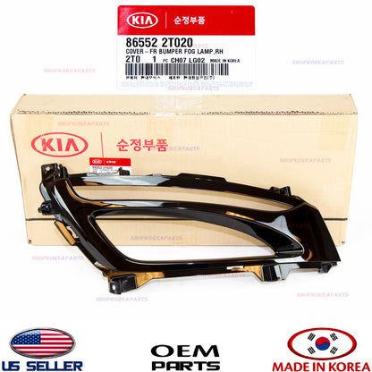 FRONT BUMPER RIGHT LED! FOG GRILLE COVER GENUINE KIA OPTIMA 2012-2013 865522T020