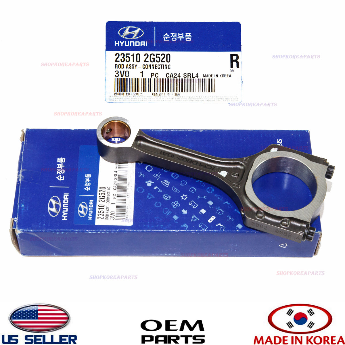 GENUINE Connecting Rod OEM Sonata Optima Sorento Tucson 2.4L 235102G520
