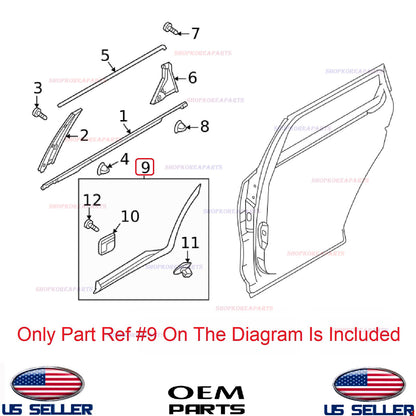 GENUINE Rear Door Lower Molding LEFT Driver Side OEM Sorento HYBRID 2024-25