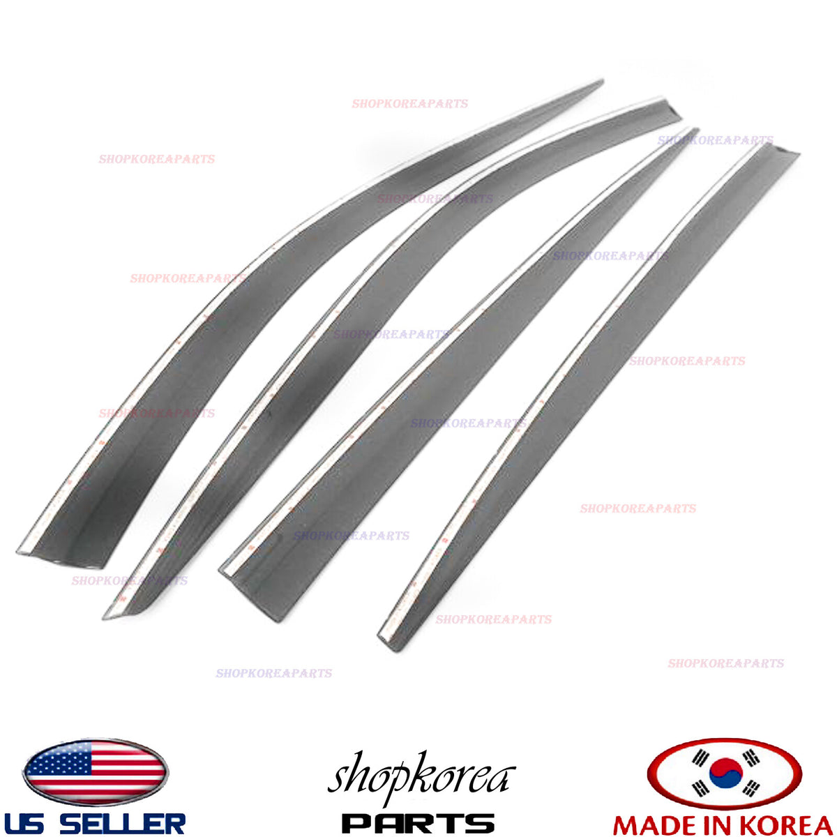 2S Tape Smoke Door Visor Vent Window Deflector Fits 2018-2023 Kia Stinger