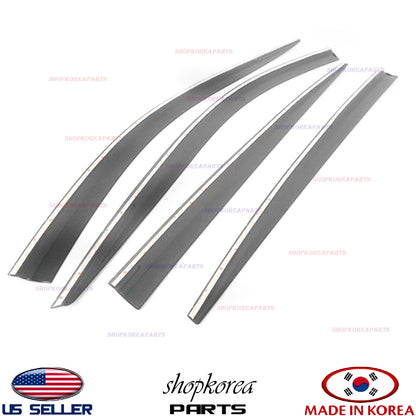 2S Tape Smoke Door Visor Vent Window Deflector Fits 2018-2023 Kia Stinger