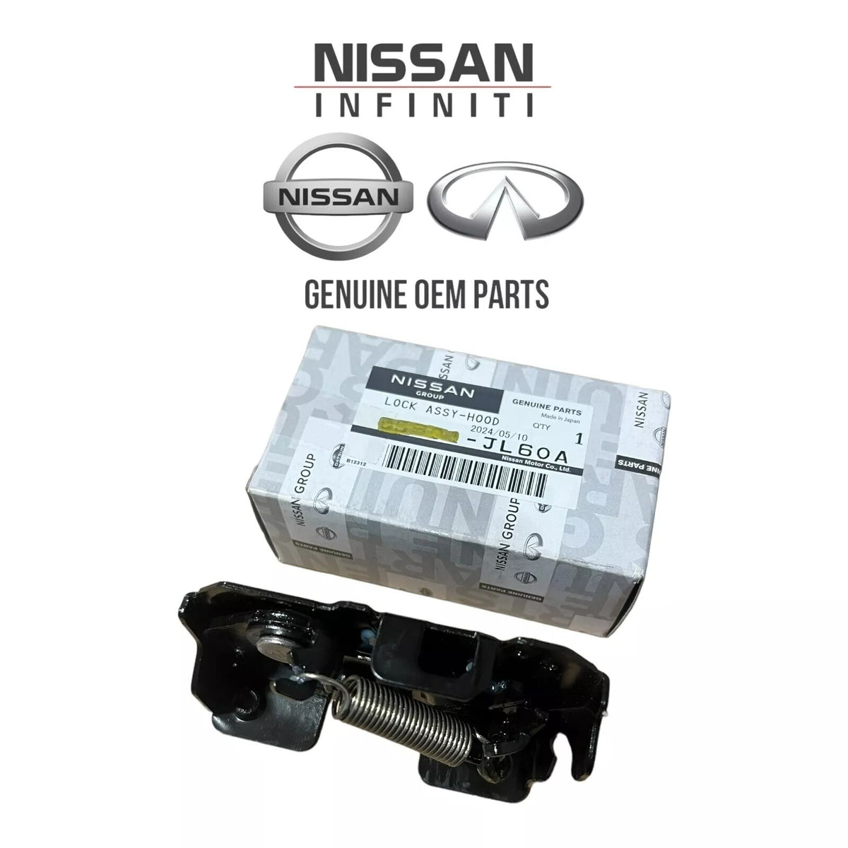 GENUINE Hood Lock Latch LEFT Driver Side⭐OEM⭐ NISSAN INFINITI *See compatibility