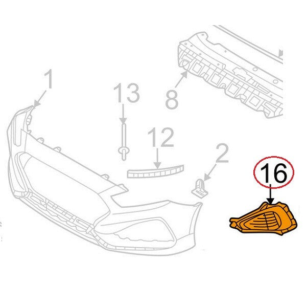 FRONT BUMPER RIGHT FOG GRILLE HOLE COVER OEM! SONATA SPORT 2018-2019 86522C1810