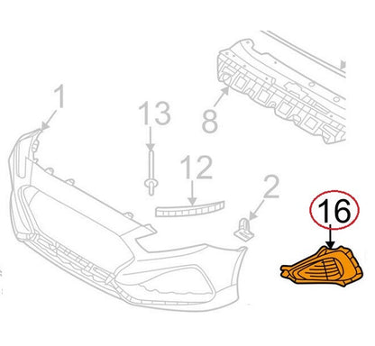 FRONT BUMPER RIGHT FOG GRILLE HOLE COVER OEM! SONATA SPORT 2018-2019 86522C1810