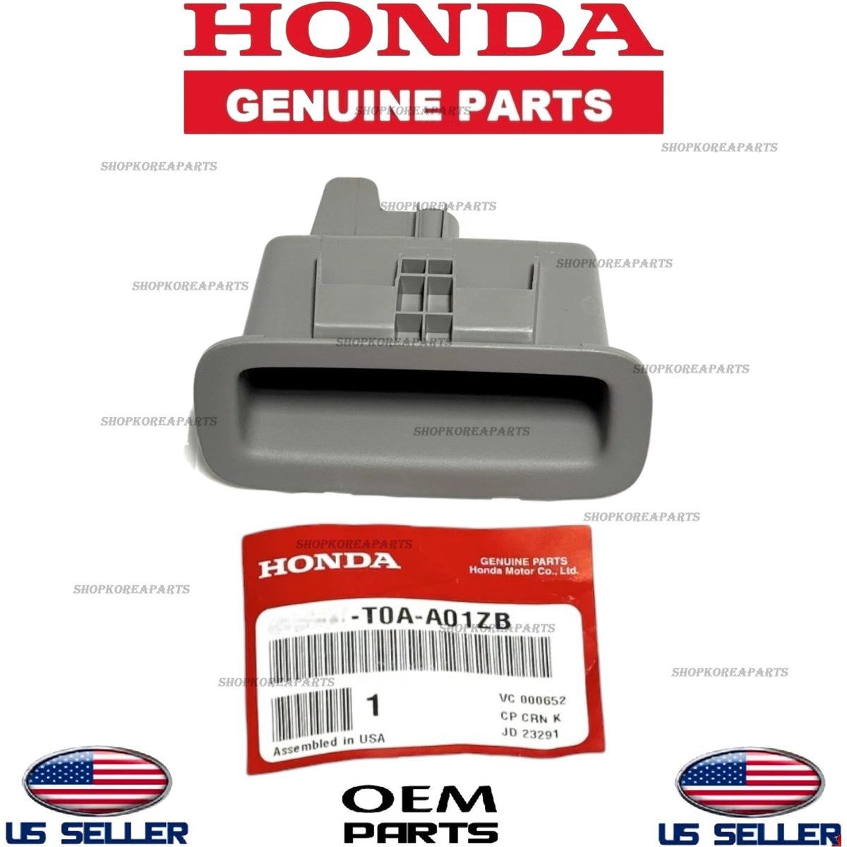 FITS: 12 - 14 HONDA CR-V LIFTGATE TAILGATE PULL POCKET WARM GRAY OEM NEW