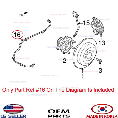 GENUINE ABS Wheel Speed Sensor Rear LEFT Driver Side ⭐OEM⭐ KIA BORREGO 2009-2011