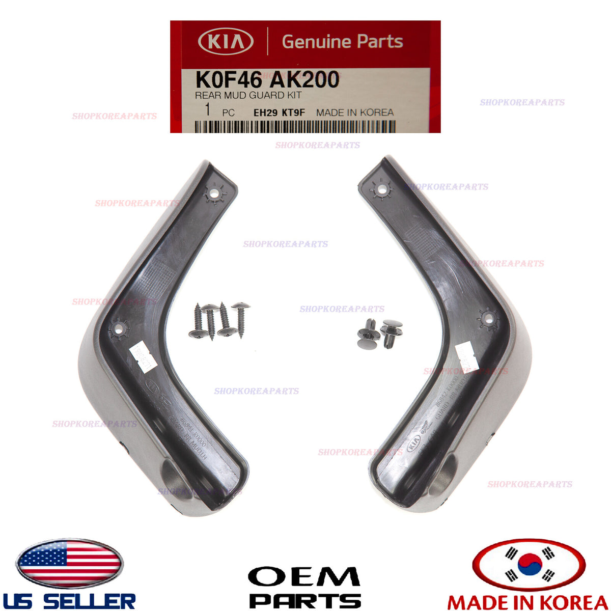 GENUINE Mud Guards Flaps Splash Shield REAR 2pcs ⭐OEM⭐ KIA SOUL 2020-2022