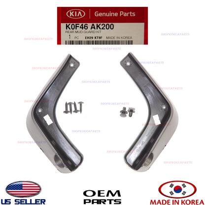 GENUINE Mud Guards Flaps Splash Shield REAR 2pcs ⭐OEM⭐ KIA SOUL 2020-2022