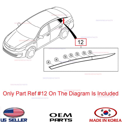 GENUINE Chrome Molding Quarter Panel Trim Rear Driver Side OEM Kia Optima 16-20