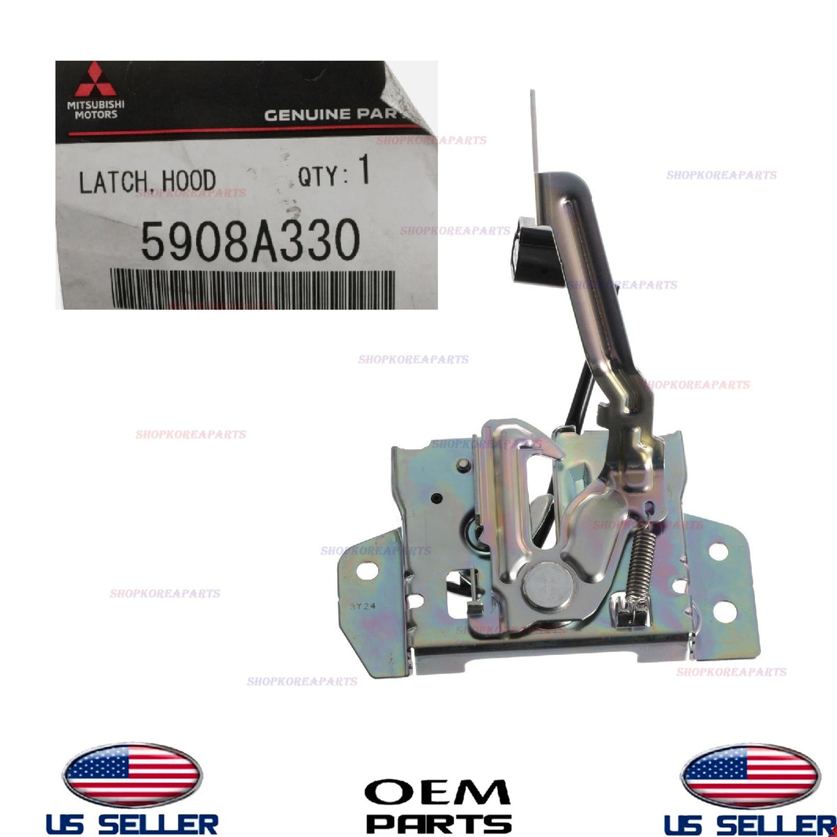 GENUINE Hood Lock Latch Assy 2020-2025 Mitsubishi Outlander Sport 5908A330