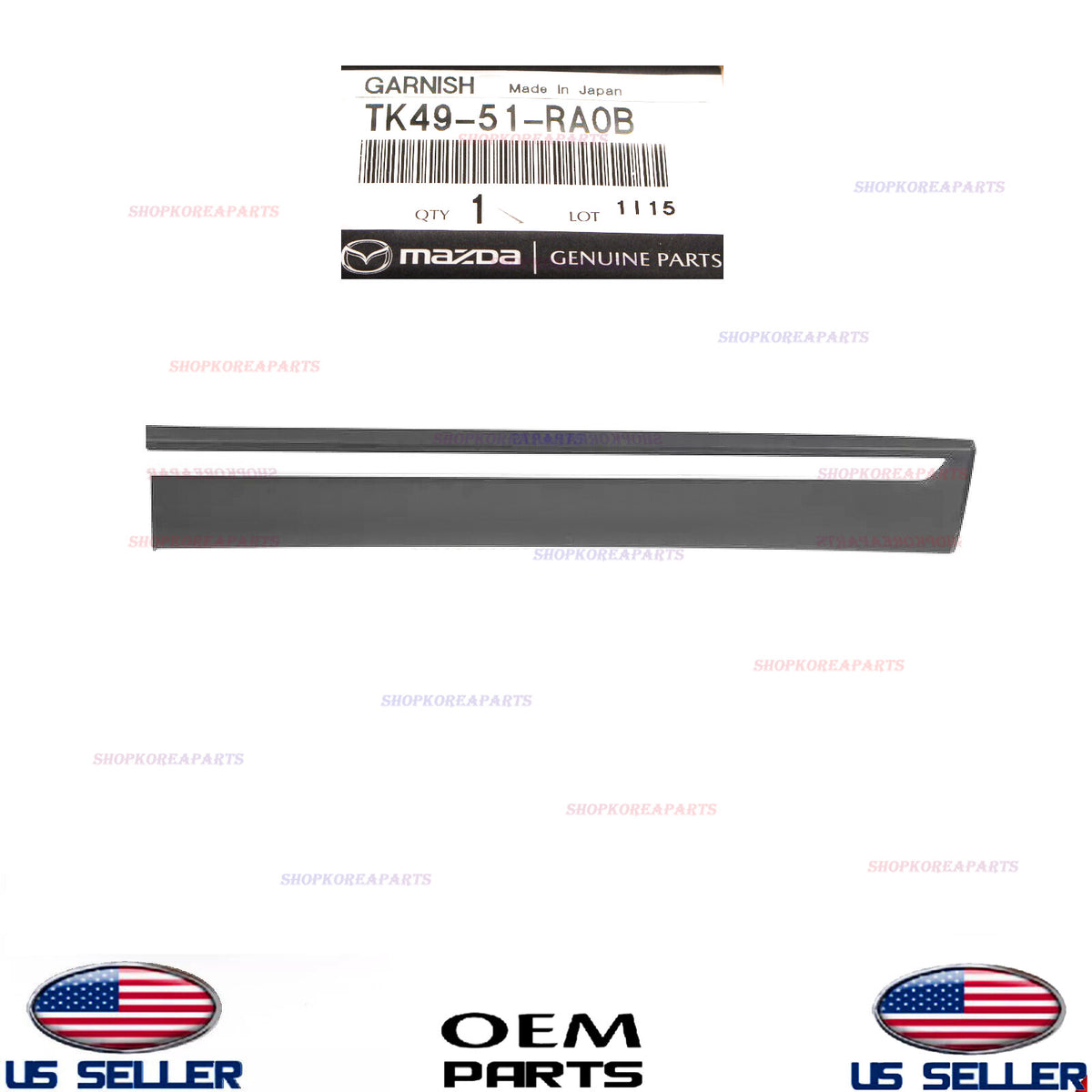 GENUINE OEM Front Door RIGHT Lower Molding Passenger Side 16-23 Mazda CX-9