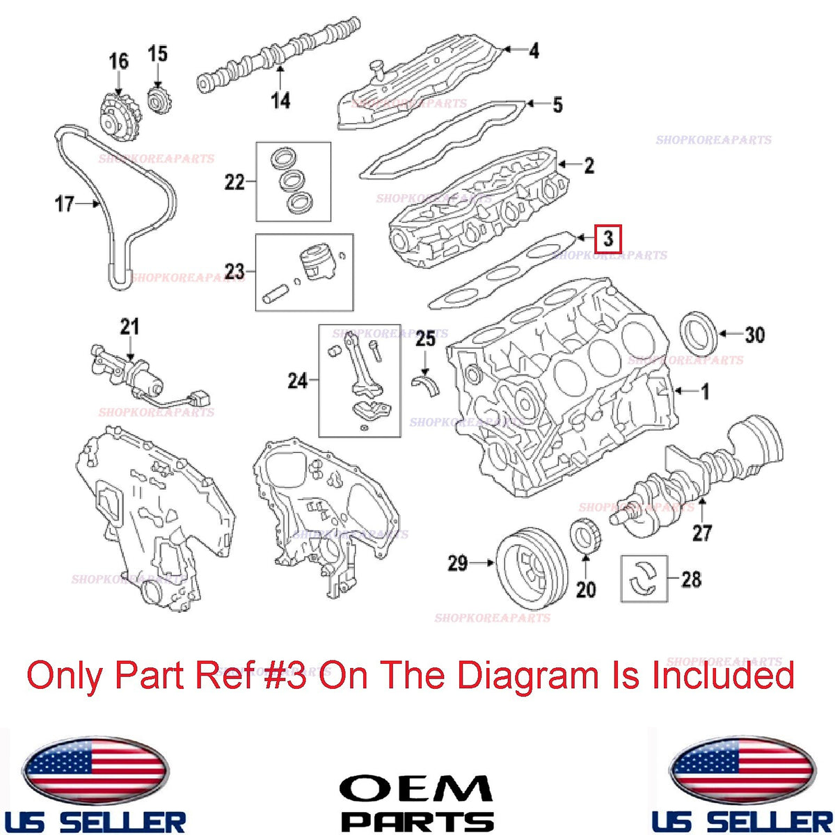 GENUINE Engine Cylinder Head Gasket RIGHT ⭐OEM⭐ Nissan Infiniti V6 2003-2017