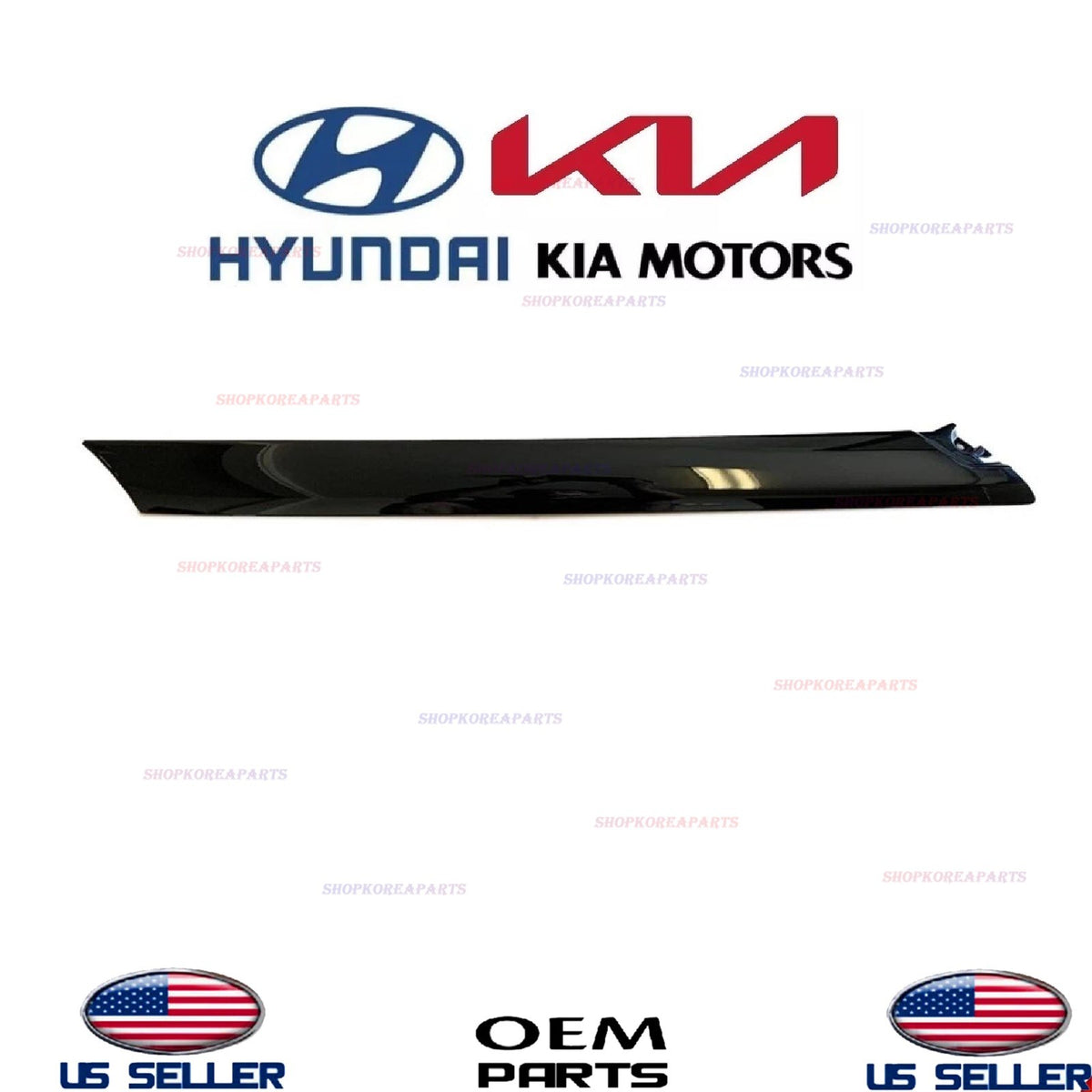 GENUINE Windshield Trim Pillar Molding RIGHT Passenger OEM⭐ Kia Seltos 2020-2025