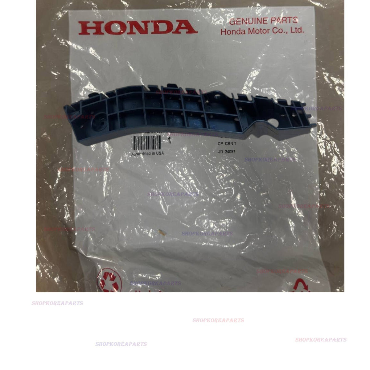 NEW OEM 07 - 12 ACURA RDX FRONT BUMPER DRIVER SIDE FENDER BRACKET HOLDER
