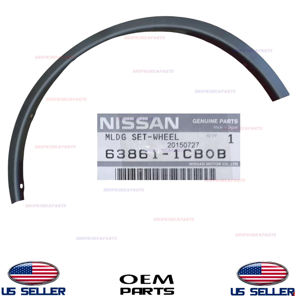 GENUINE OEM Front LEFT Driver Side Wheel Arch Molding Various Infiniti 2009-2017