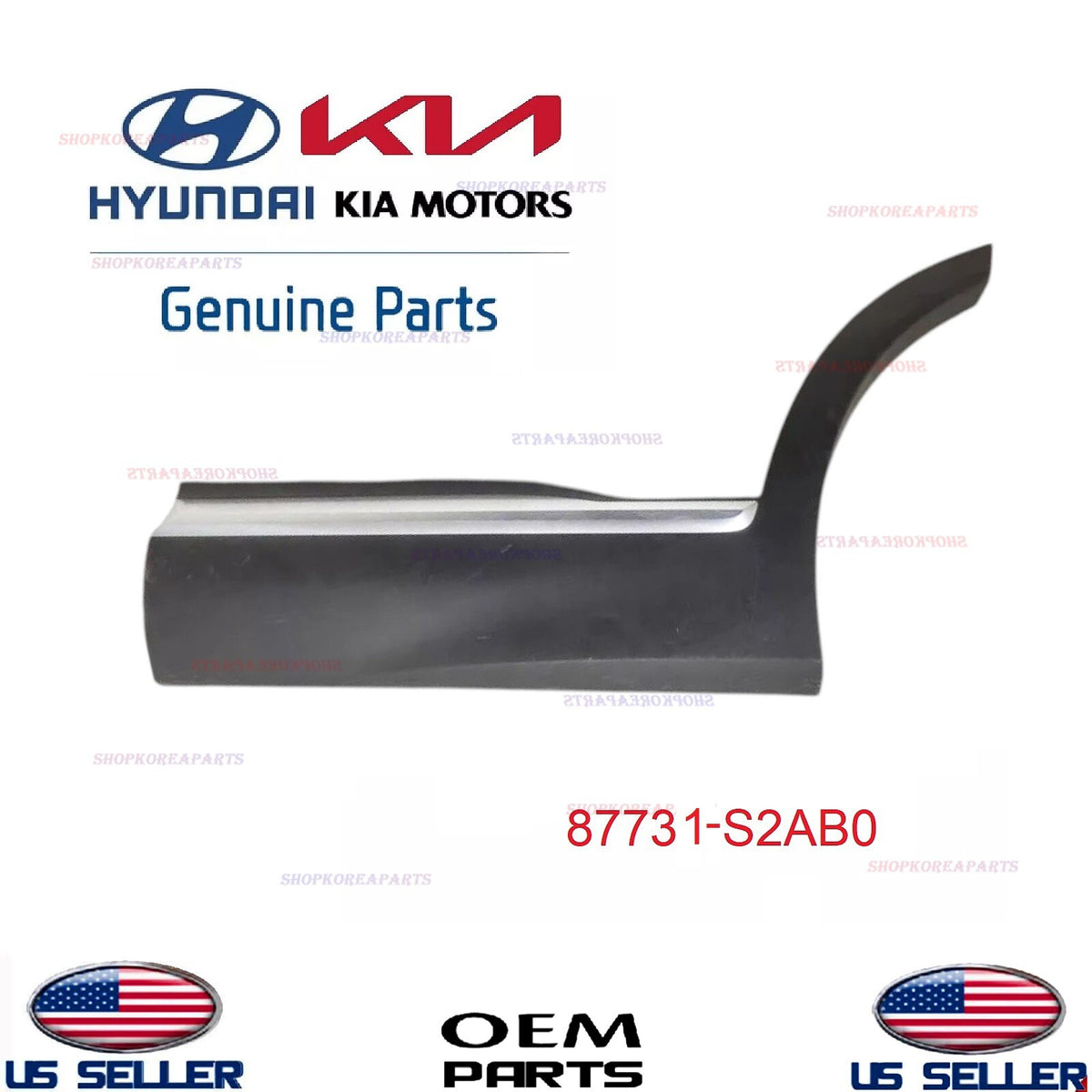GENUINE Rear Door Lower Molding LEFT Driver Side OEM Hyundai Santa Fe 2021-2023