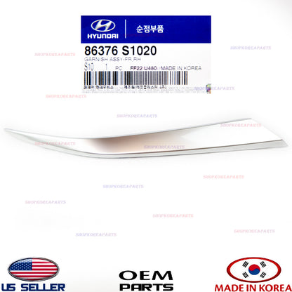 GENUINE Grille Molding Trim Front Upper RIGHT ⭐OEM⭐ HYUNDAI SANTA FE 2019-2020