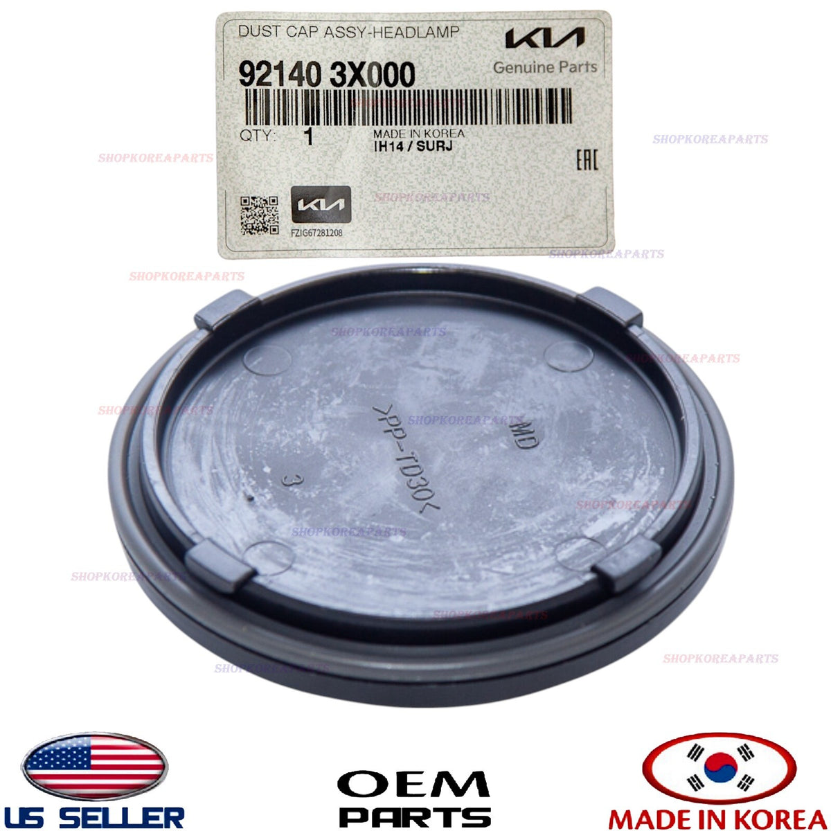 GENUINE OEM Head Lamp Dust Cap Cover Hyundai Kia *See Compatibility 92140-3X000