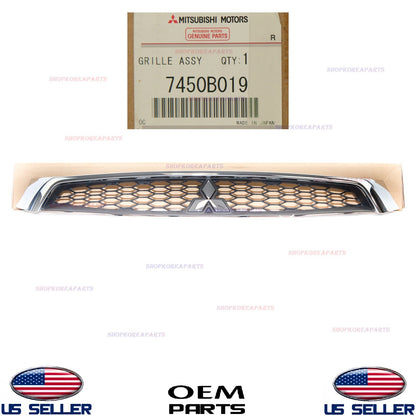 GENUINE Front Bumper Radiator Upper Grille with Emblem ⭐OEM⭐ Lancer 2016-2017