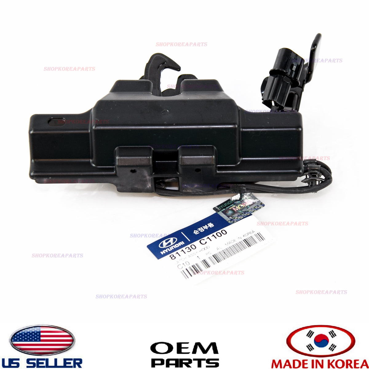 HOOD LOCK LATCH GENUINE!!! HYUNDAI SONATA 2015-2016-2017 81130C1100