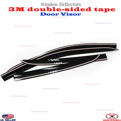 4pcs 2S Tape Smoke Door Visor Vent Window Deflector for CHEVROLET TRAX 2015-2023