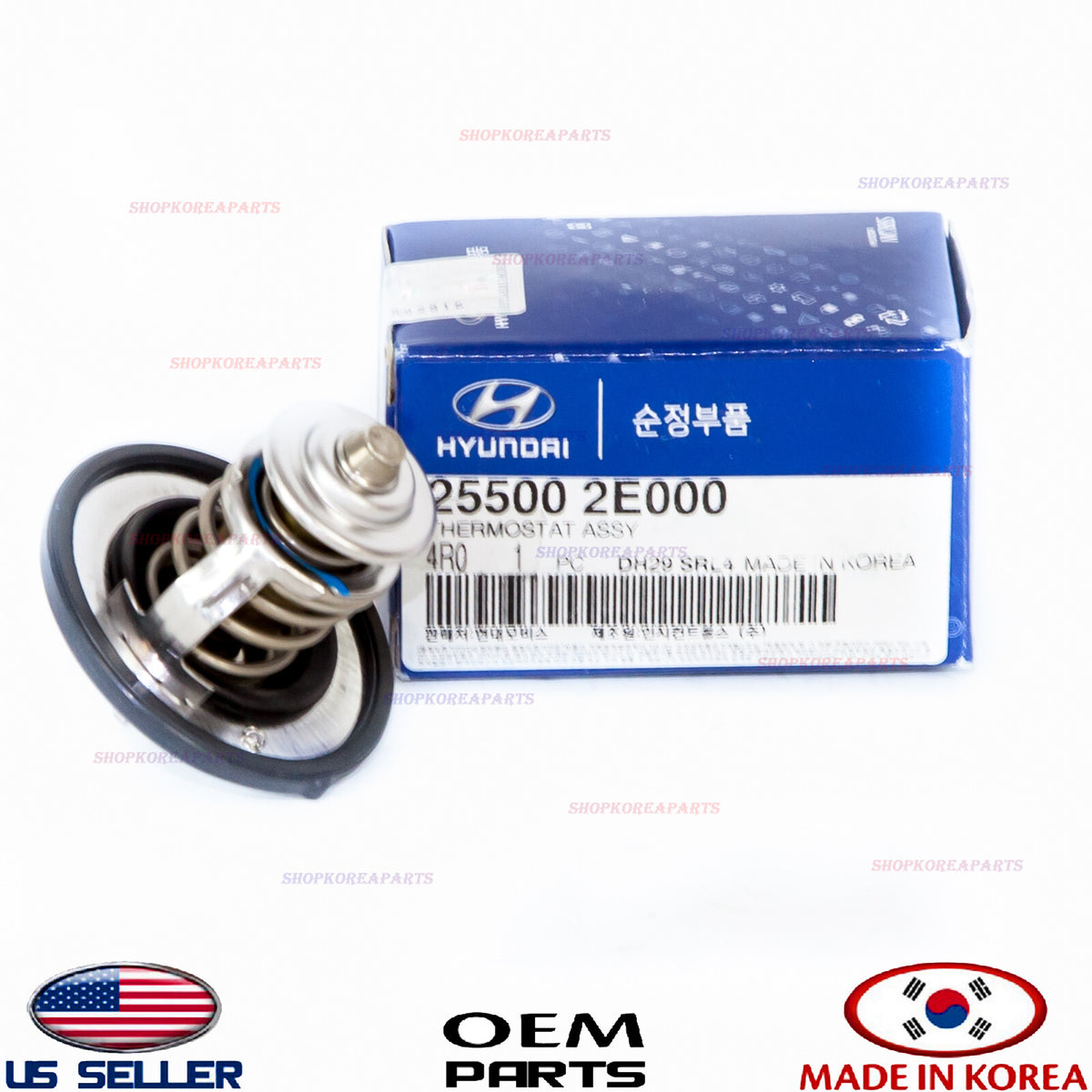 GENUINE Engine Coolant Thermostat ⭐OEM⭐ 1.8L 2.0L Hyundai Kia *See compatibility