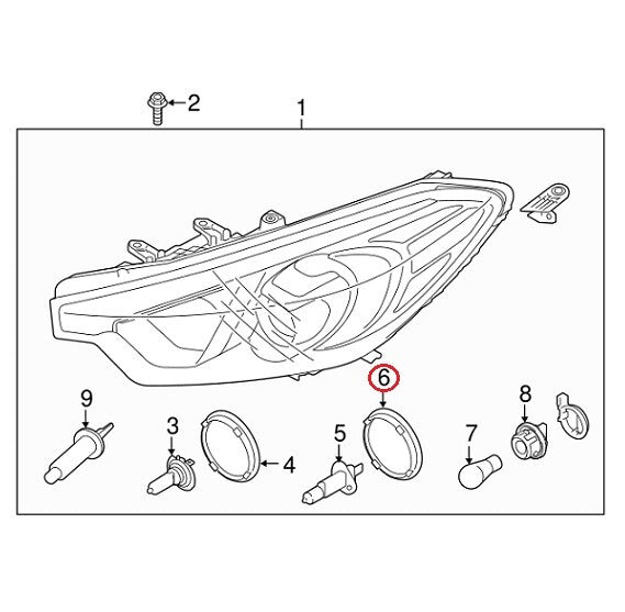 GENUINE Head Light Lamp Dust Cap Cover OEM Hyundai Kia *see compatibility