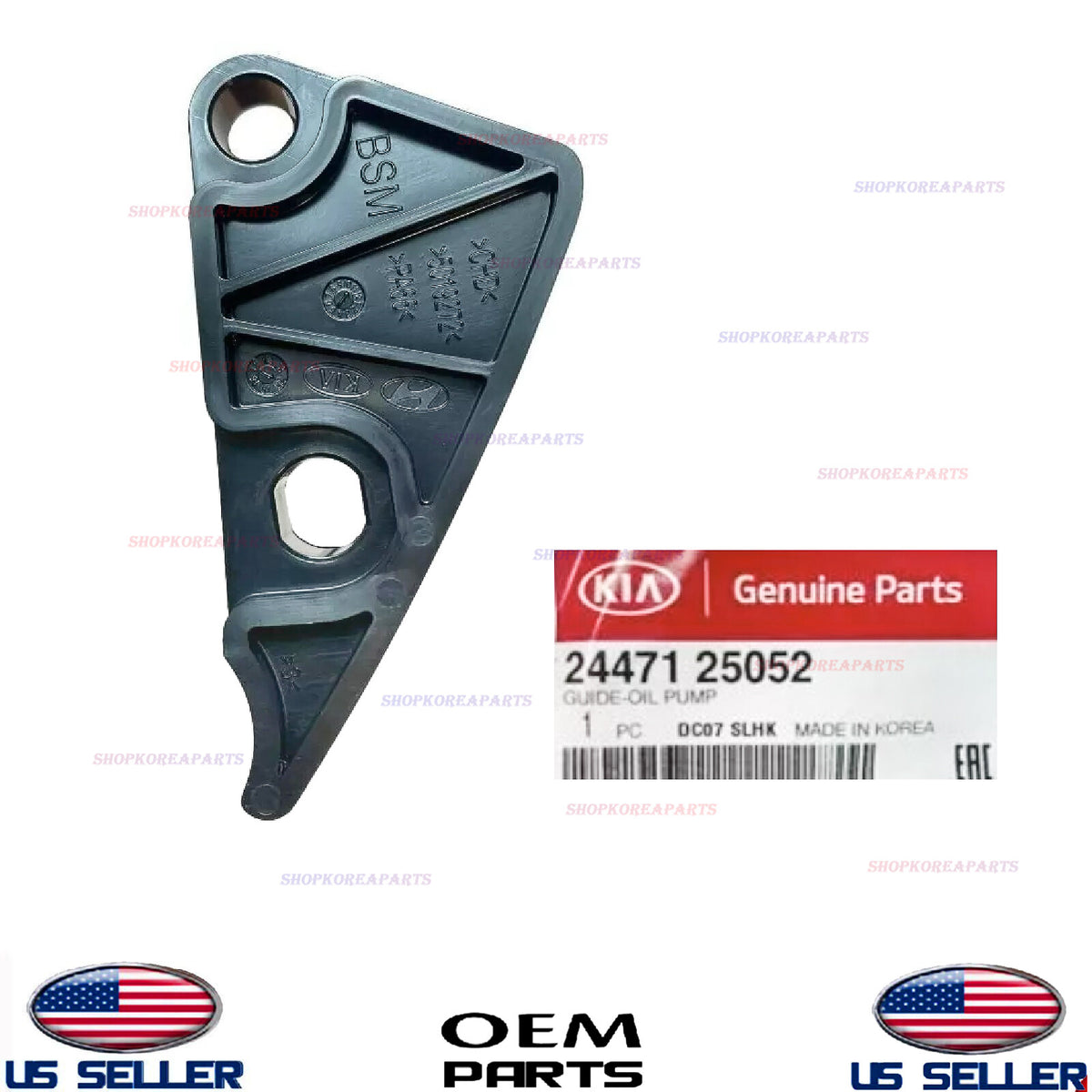GENUINE Oil Pump Chain Guide 2006-2013 2.4L Hyundai Kia *See List 24471-25052