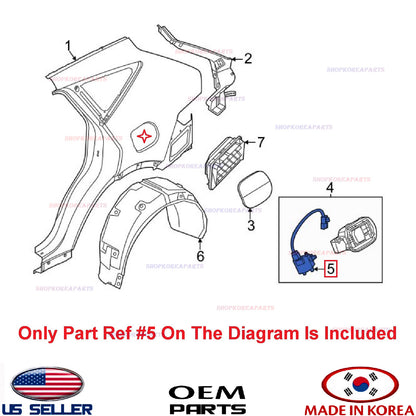 GENUINE Fuel Filler Door Motor Actuator ⭐OEM⭐ GENESIS GV80 2021-2024 81560T6000