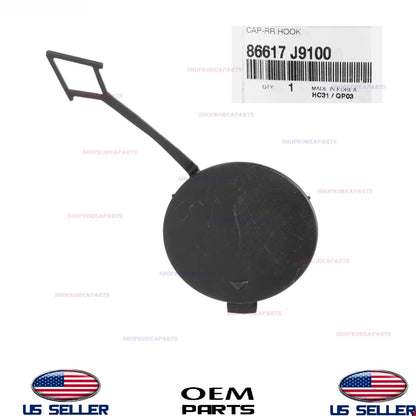 GENUINE OEM Rear Bumper Tow Eye Cap 2018-2021 Hyundai Kona 86617-J9100