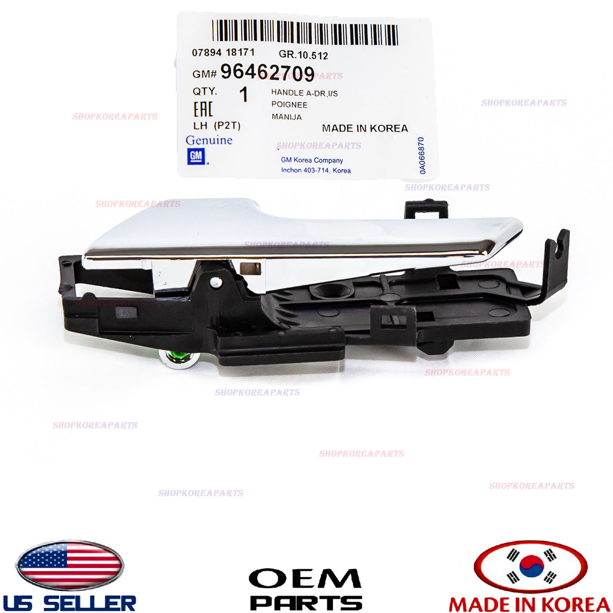 GENUINE Inside Door Handle Chrome Left Driver Side OEM CHEVY AVEO AVEO5 G3 07-11