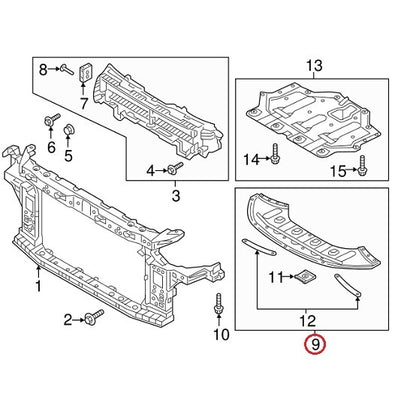 PANEL UNDER COVER FRONT Splash Shield ⭐OEM GENUINE⭐ SONATA HYBRID 2016-2017