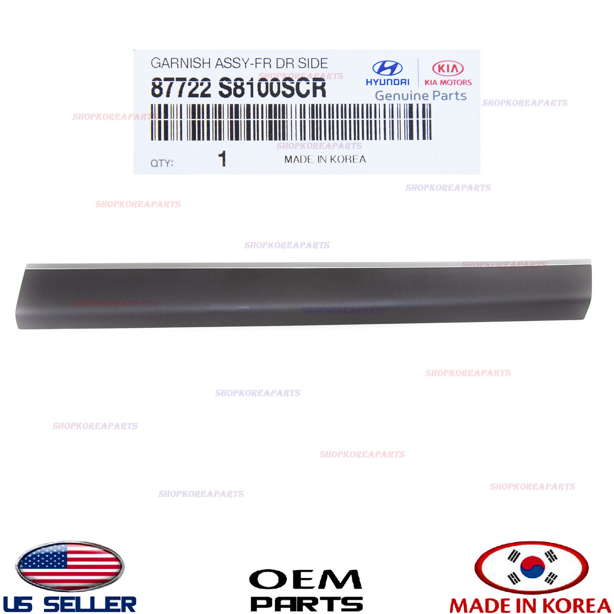 GENUINE OEM Front Door Molding Garnish RIGHT Passenger Side 2020-2025 Palisade