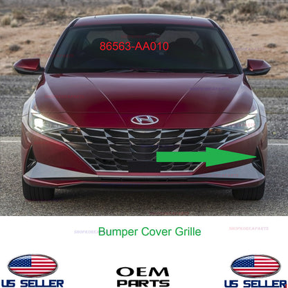 GENUINE OEM Front Bumper Cover Grille LEFT Driver Side Hyundai Elantra 2021-2023