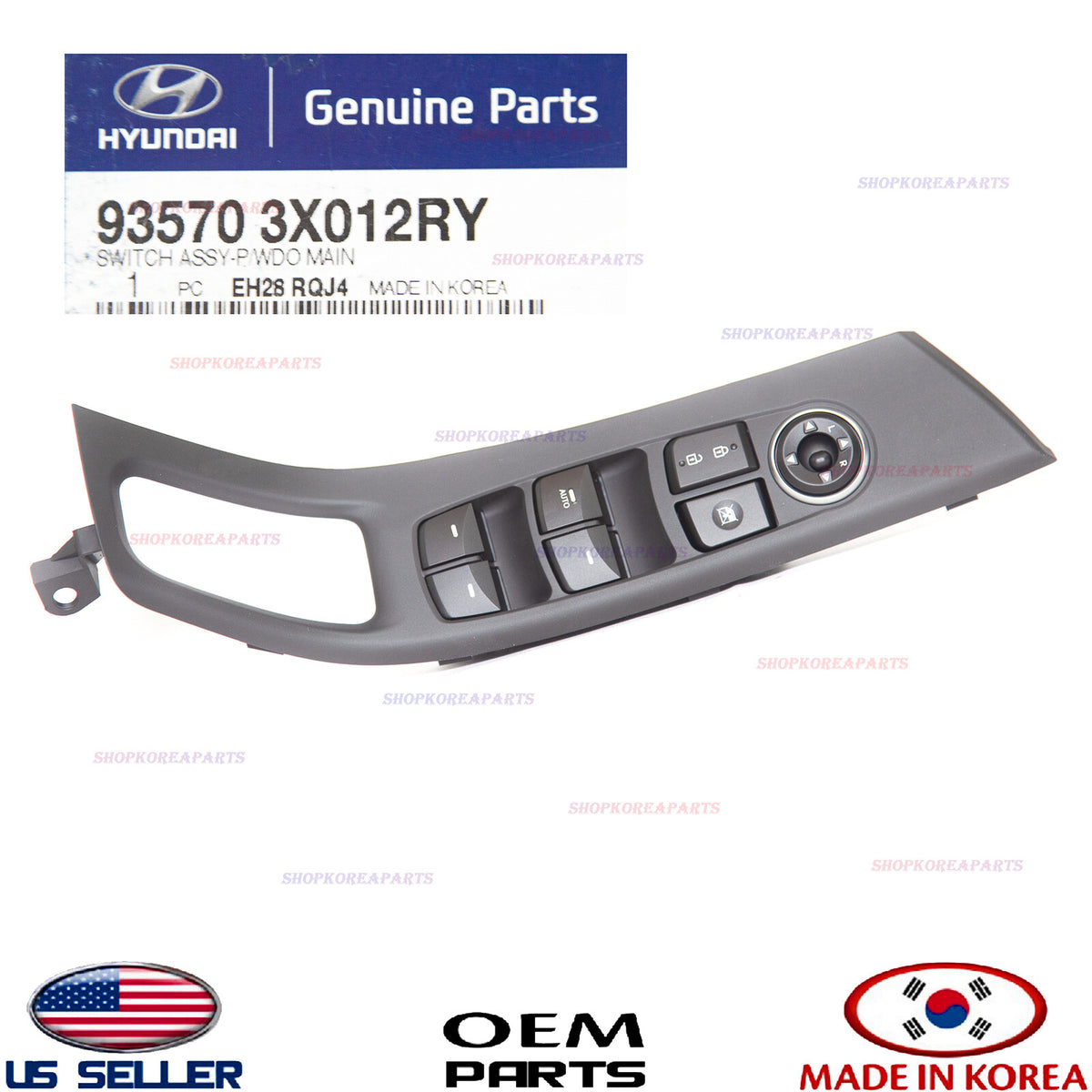 GENUINE OEM Front Left Driver Side Window Switch 2014–2016 Hyundai Elantra