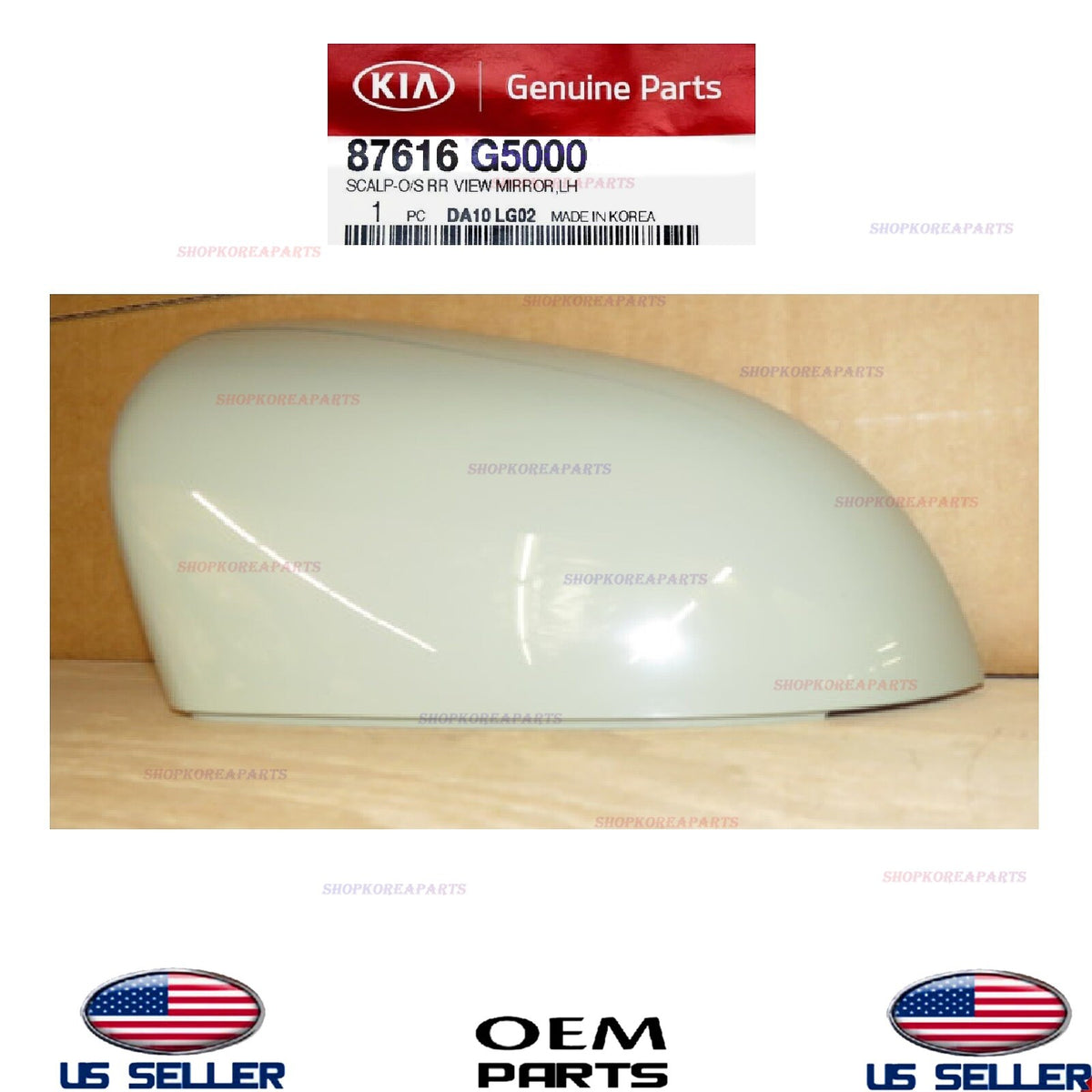 GENUINE OEM LEFT Driver Side Mirror Scalp Cover 2017-2022 Kia Niro 87616-G5000