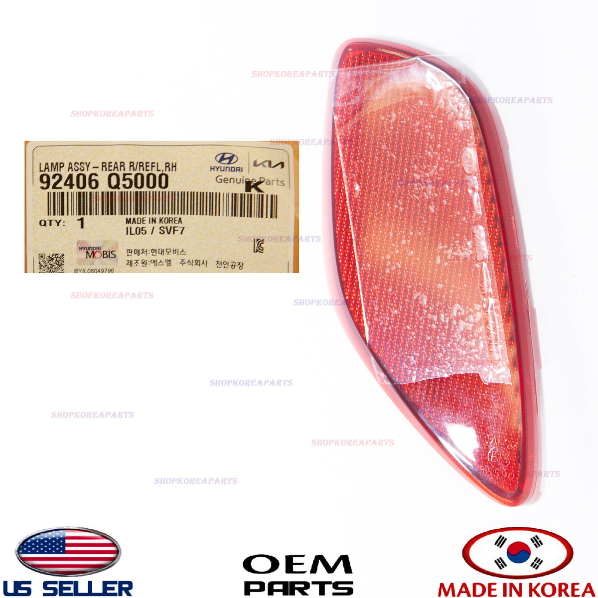 GENUINE Rear Bumper Reflector RIGHT Passenger Side ⭐OEM⭐ Kia Seltos 2021-2023