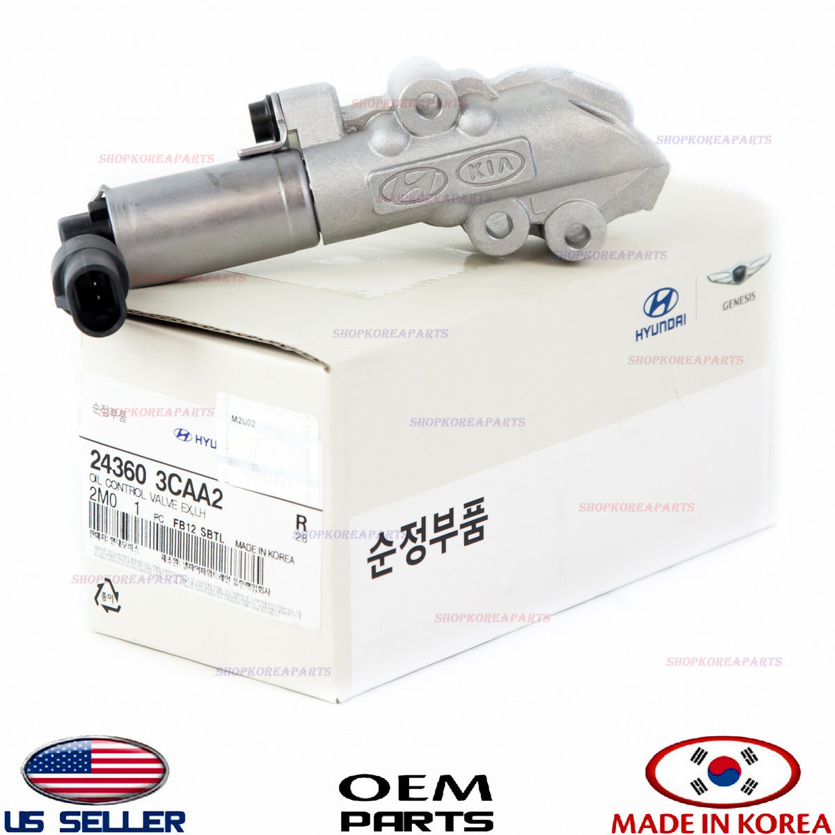 GENUINE Oil Control Valve Exhaust LEFT ⭐OEM⭐ HYUNDAI KIA *See compatibility
