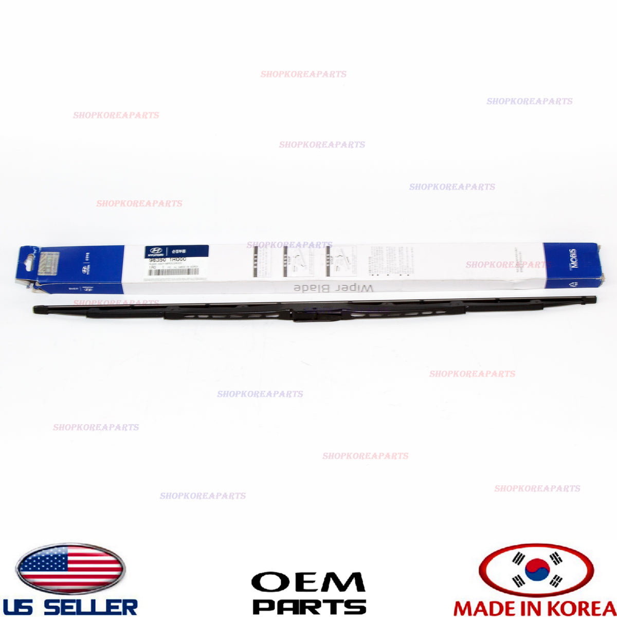 GENUINE Windshield Wiper Blade Left Side OEM 2012-2017 Accent Rio Forte Niro
