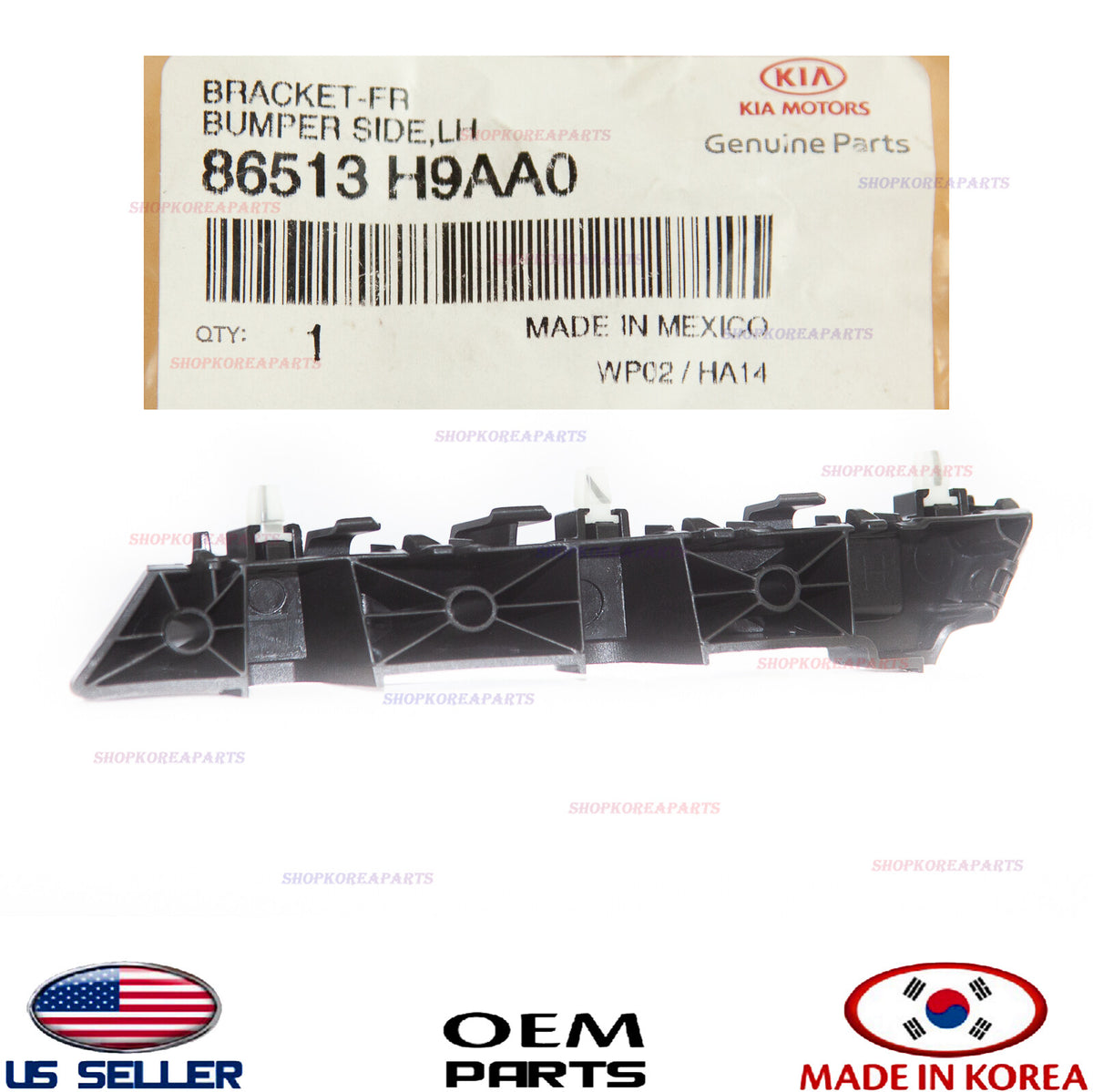 GENUINE Front Bumper Bracket Mounting LEFT Driver Side ⭐OEM⭐ Kia Rio 2021-2023